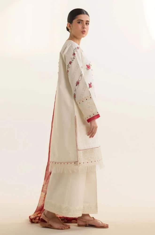 EMBROIDERED LAWN 3PC SUIT-BG660