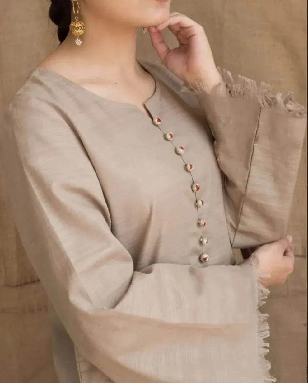 3 PC - EMBROIDERED DHANAK-BG579
