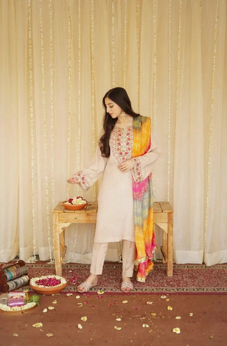 BAHAAR 3PC DHANAK -BG565