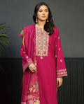 3 PC EMBROIDERED DHANAK SUIT - BG811