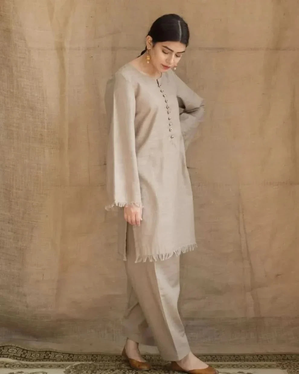 3 PC - EMBROIDERED DHANAK-BG579