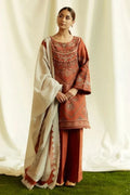 3 PC EMBROIDERED LAWN - BG594