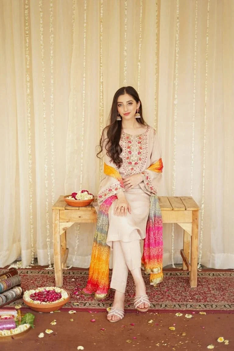 BAHAAR 3PC DHANAK -BG565