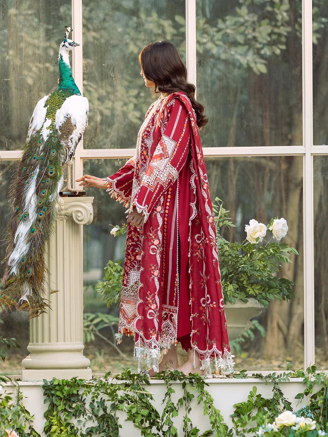 3PC UNSTITCHED LAWN SUIT - BG874