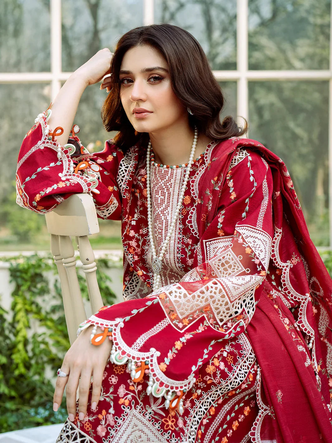 3PC UNSTITCHED LAWN SUIT - BG874