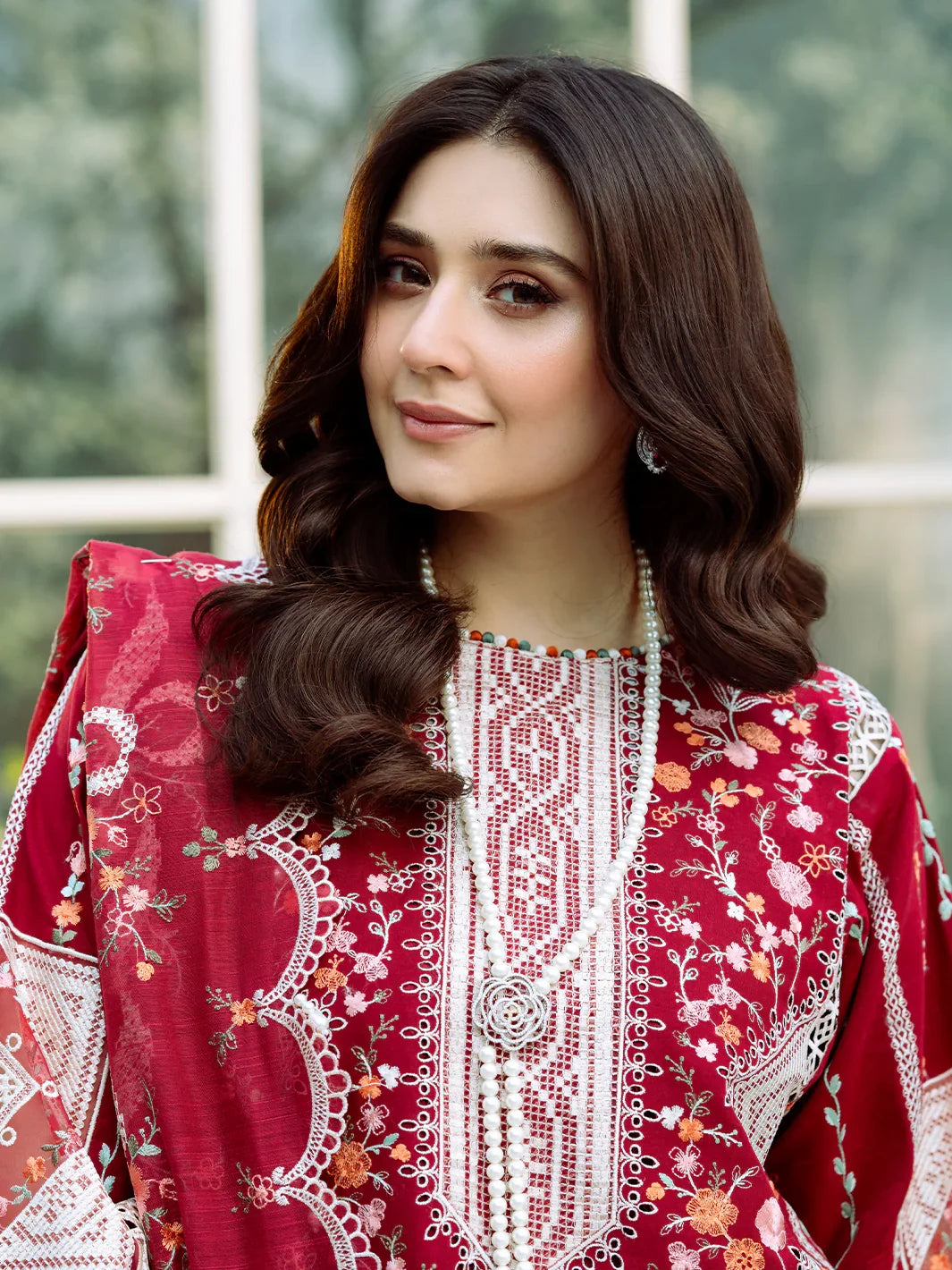 3PC UNSTITCHED LAWN SUIT - BG874