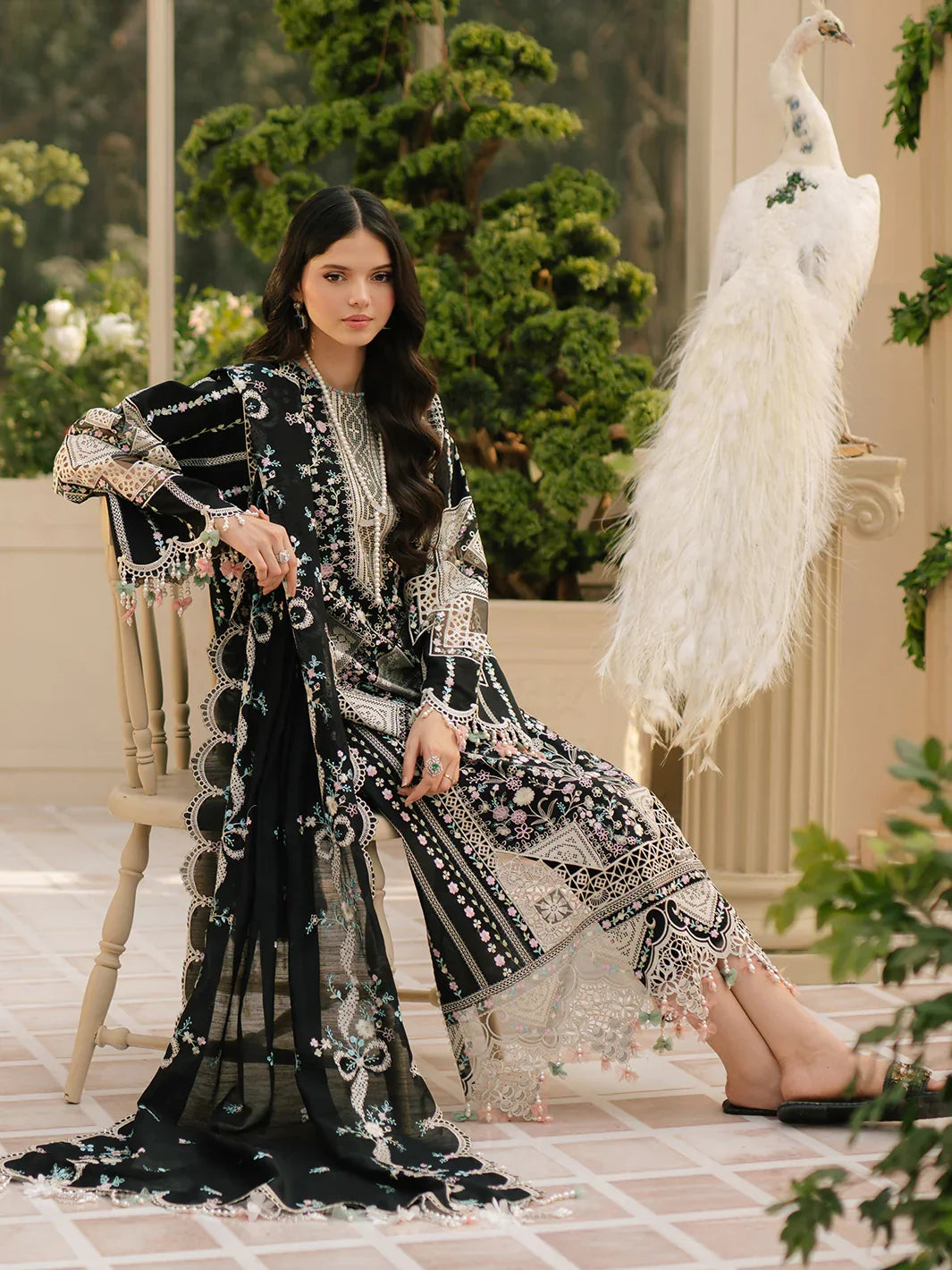3PC UNSTITCHED LAWN SUIT - BG871