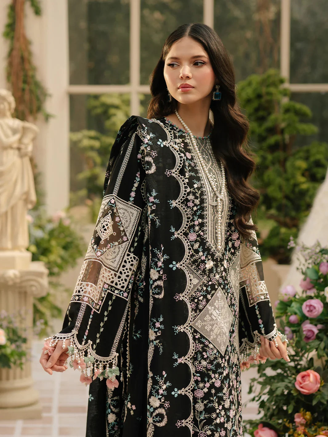 3PC UNSTITCHED LAWN SUIT - BG871