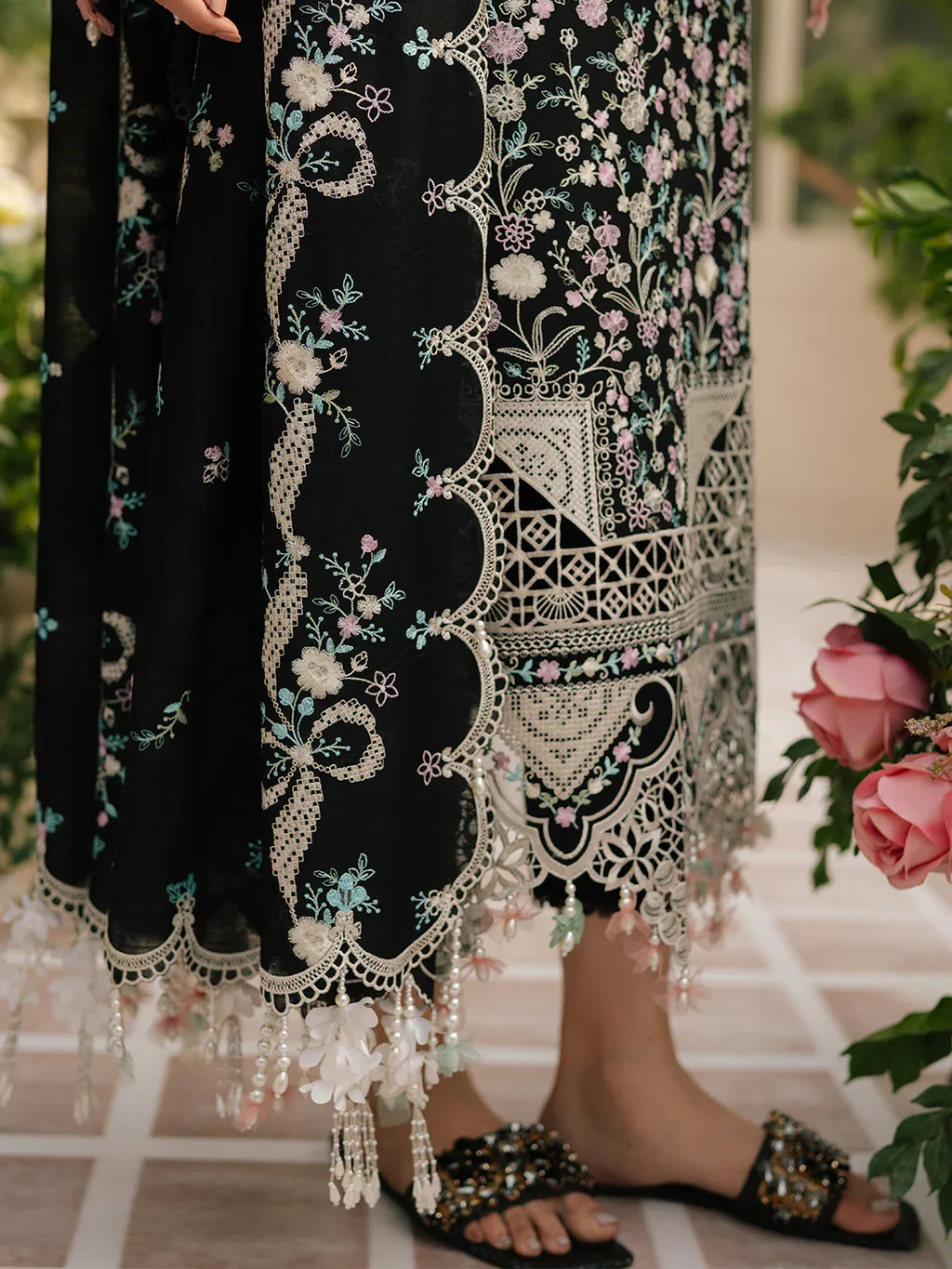 3PC UNSTITCHED LAWN SUIT - BG871