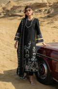 3PC EMBROIDERED DHANAK SUIIT - BG908