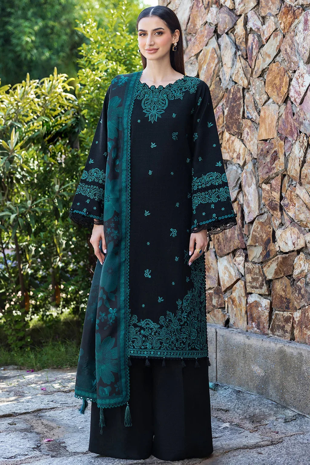 3 PC UNSTITCHED LAWN SUIT - BG868