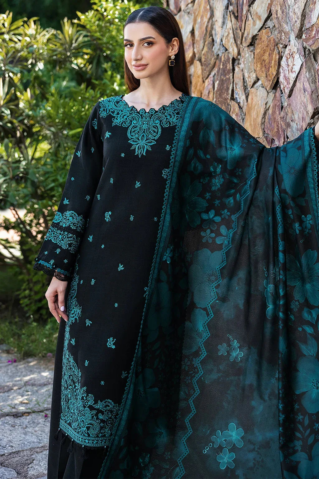 3 PC UNSTITCHED LAWN SUIT - BG868