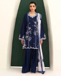 3PC EMBROIDERED DHANAK SUIT - BG907