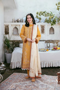 3PC EMBROIDERED DHANAK SUIT - BG909