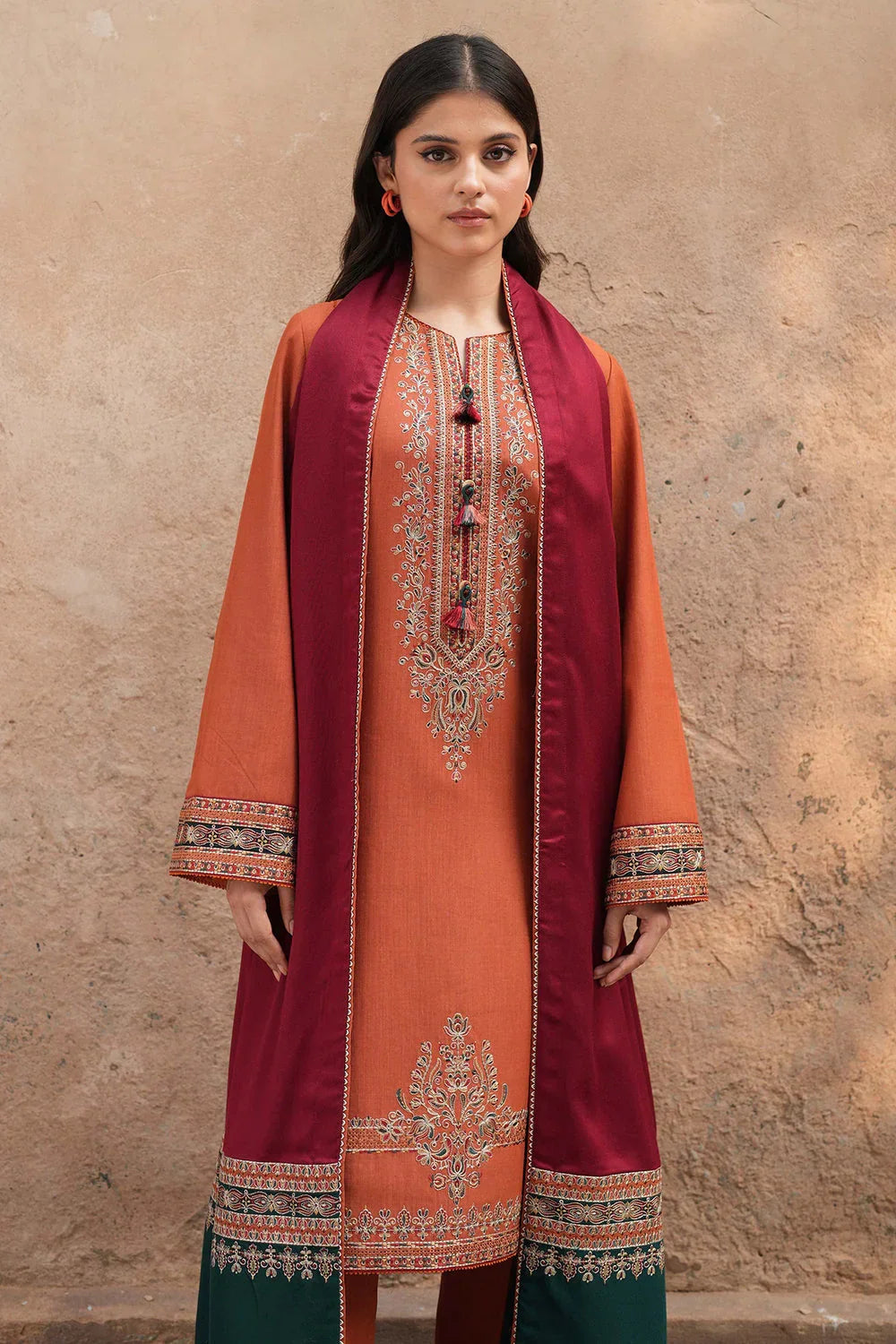 3 PC UNSTITCHED LAWN SUIT - BG867