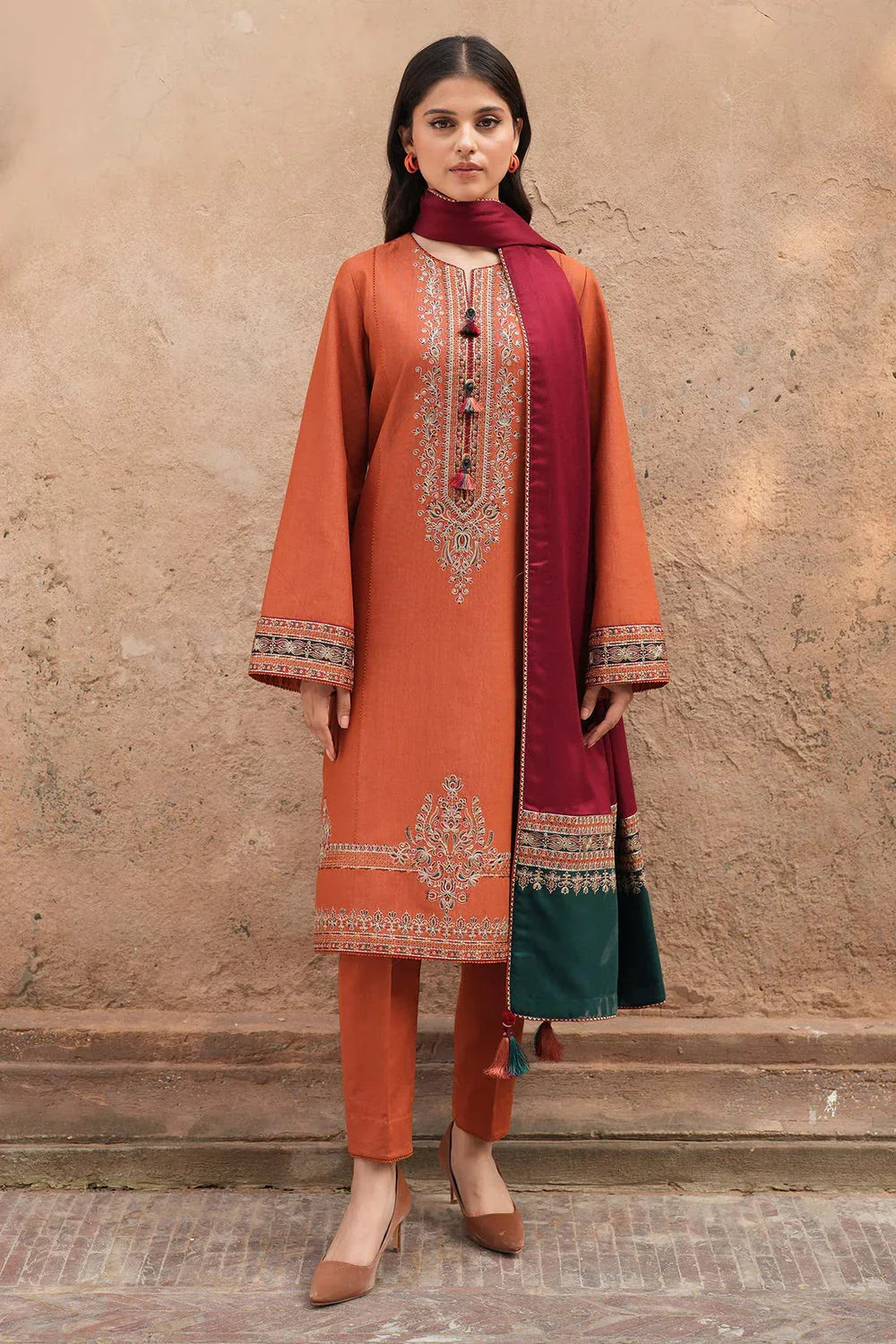 3 PC UNSTITCHED LAWN SUIT - BG867