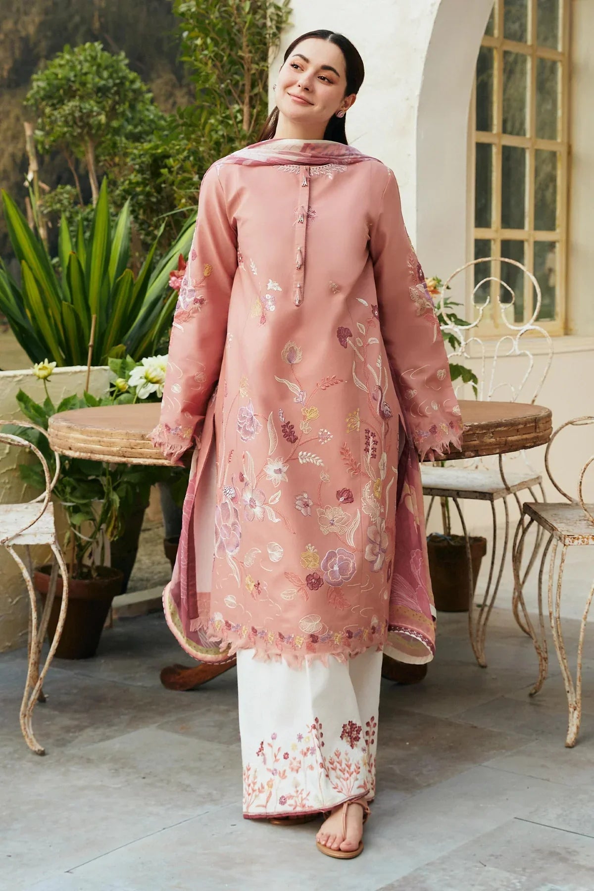 3 PC UNSTITCHED LAWN SUIT - BG872