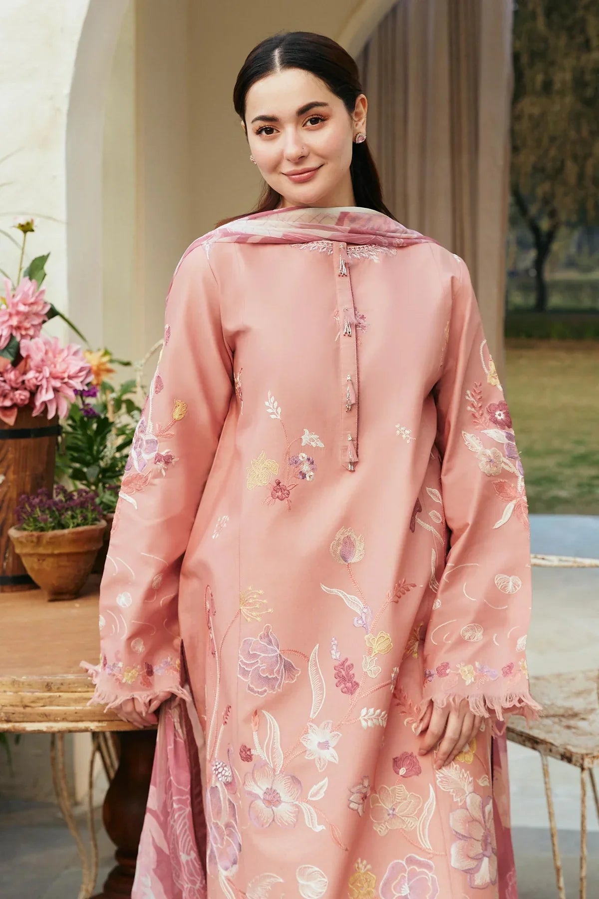 3 PC UNSTITCHED LAWN SUIT - BG872