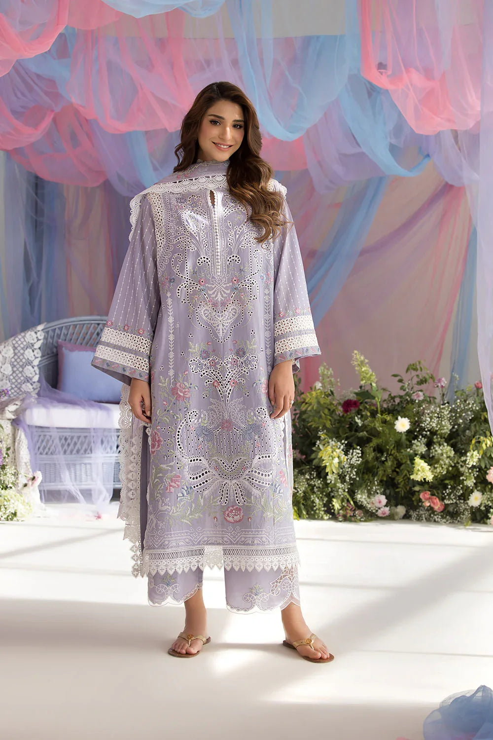 3PC LUXURY EMBROIDERED SUIT - BG888