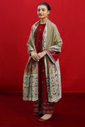 3 PC EMBROIDERED DHANAK SUIT - BG826