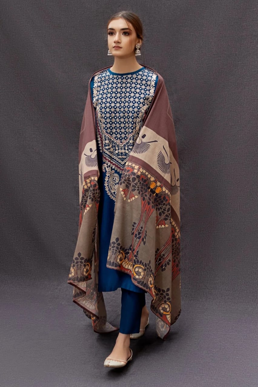 3 PC UNSTITCHED DHANAK - BG863