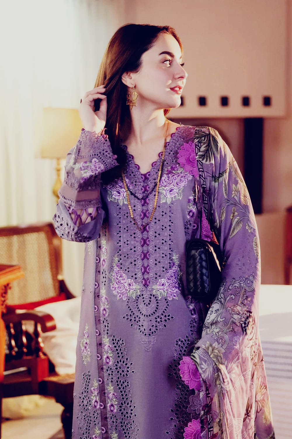 3 PC EMBROIDERED SUIT - BG883