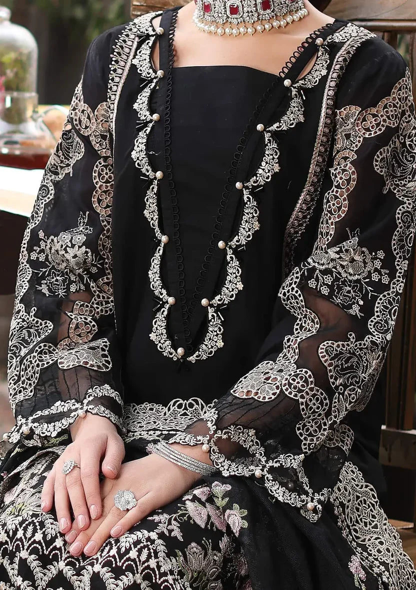 3PC EMBROIDERED DHANAK SUIT - BG901